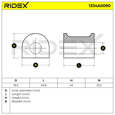 Tuleja Stabilizatora RIDEX 1334A0090 1334A0090 - foto 5