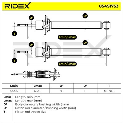 Amortyzator RIDEX 854S1753 854S1753 - foto 4