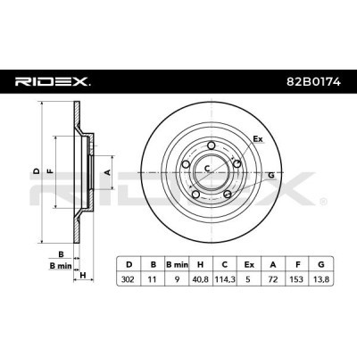 Tarcza hamulcowa RIDEX 82B0174 82B0174 - foto 6