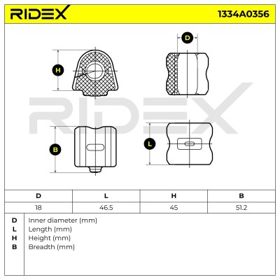 Tuleja Stabilizatora RIDEX 1334A0356 1334A0356 - foto 6