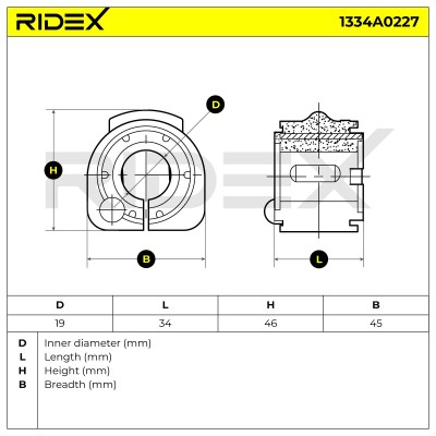 Tuleja Stabilizatora RIDEX 1334A0227 1334A0227 - foto 5