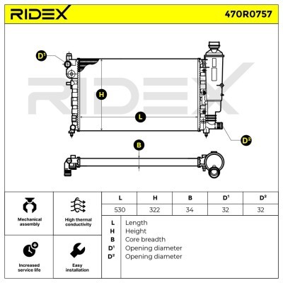 Chłodnica RIDEX 470R0757 470R0757 - foto 7