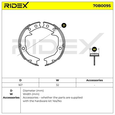 Klocki hamulcowe RIDEX 70B0095 70B0095 - foto 5