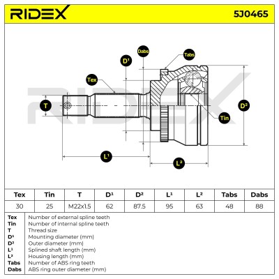 Przegub RIDEX 5J0467 5J0467 - foto 7