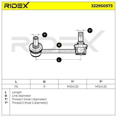 Łącznik Stabilizatora RIDEX 3229S0573 3229S0573 - foto 3