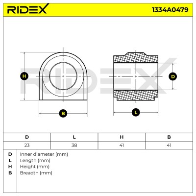 Tuleja Stabilizatora RIDEX 1334A0479 1334A0479 - foto 5