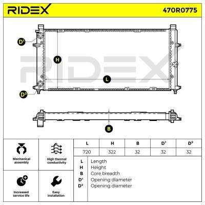 Chłodnica RIDEX 470R0775 470R0775 - foto 5