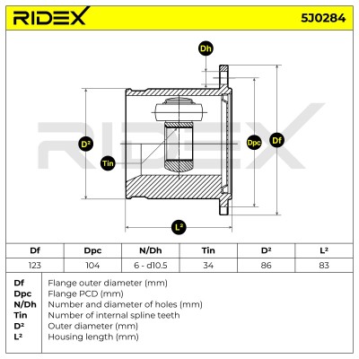 Przegub RIDEX 5J0284 5J0284 - foto 7
