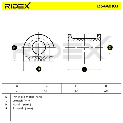 Tuleja Stabilizatora RIDEX 1334A0103 1334A0103 - foto 6