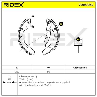 Klocki hamulcowe RIDEX 70B0032 70B0032 - foto 5