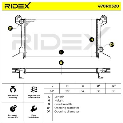 Chłodnica RIDEX 470R0320 470R0320 - foto 6