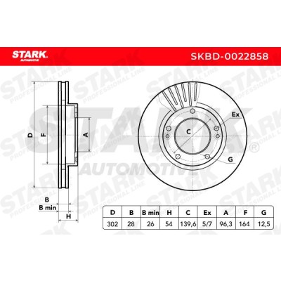 Tarcza hamulcowa Stark SKBD-0022858 SKBD-0022858 - foto 5