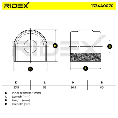 Tuleja Stabilizatora RIDEX 1334A0070 1334A0070 - foto 5