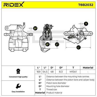 Zacisk Hamulcowy RIDEX 78B2032 78B2032 - foto 6
