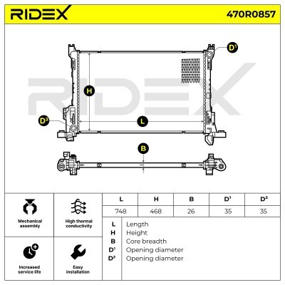 Chłodnica RIDEX 470R0857 470R0857 - foto 7