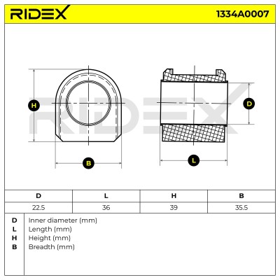 Tuleja Stabilizatora RIDEX 1334A0007 1334A0007 - foto 5