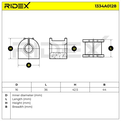Tuleja Stabilizatora RIDEX 1334A0128 1334A0128 - foto 6