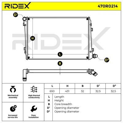 Chłodnica RIDEX 470R0214 470R0214 - foto 7