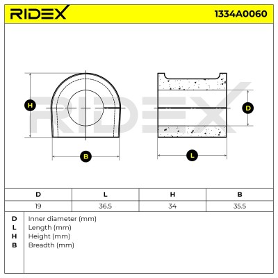 Tuleja Stabilizatora RIDEX 1334A0060 1334A0060 - foto 6