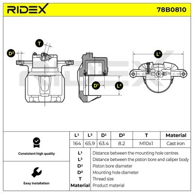 Zacisk Hamulcowy RIDEX 78B0810 78B0810 - foto 5