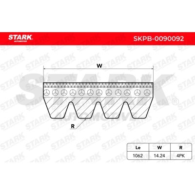 Pasek Klinowy Wielorowkowy Stark SKPB-0090092 SKPB-0090092 - foto 4