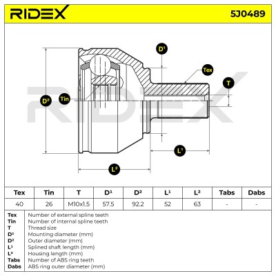 Przegub RIDEX 5J0489 5J0489 - foto 7
