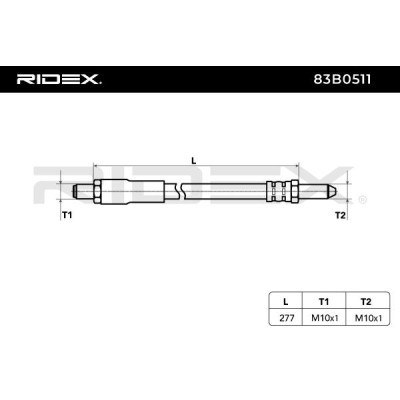 Przewód hamulcowy elast RIDEX 83B0511 83B0511 - foto 4