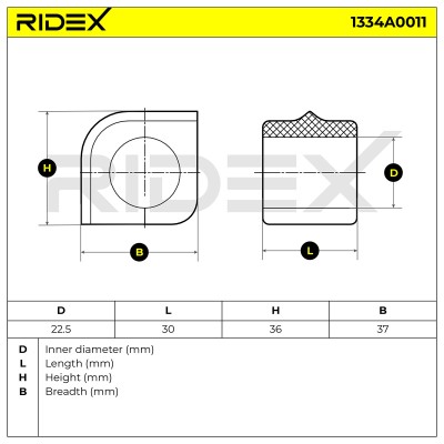 Tuleja Stabilizatora RIDEX 1334A0011 1334A0011 - foto 6