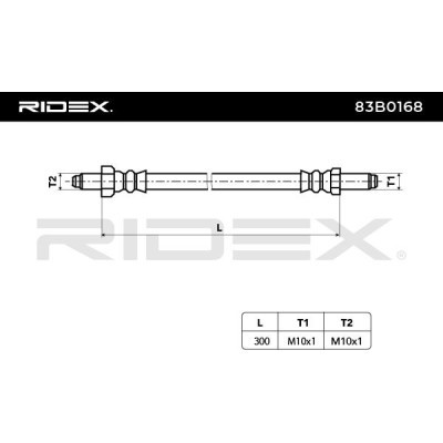 Przewód hamulcowy elast RIDEX 83B0168 83B0168 - foto 4