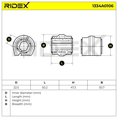 Tuleja Stabilizatora RIDEX 1334A0106 1334A0106 - foto 6
