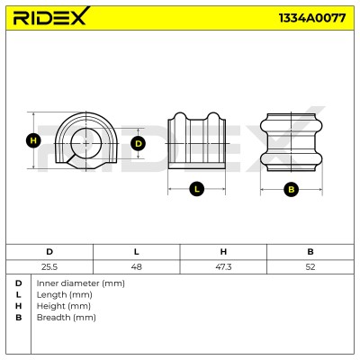 Tuleja Stabilizatora RIDEX 1334A0077 1334A0077 - foto 5