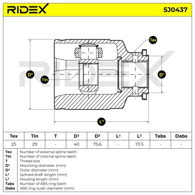 Przegub RIDEX 5J0437 5J0437 - foto 6