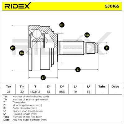 Przegub RIDEX 5J0165 5J0165 - foto 5