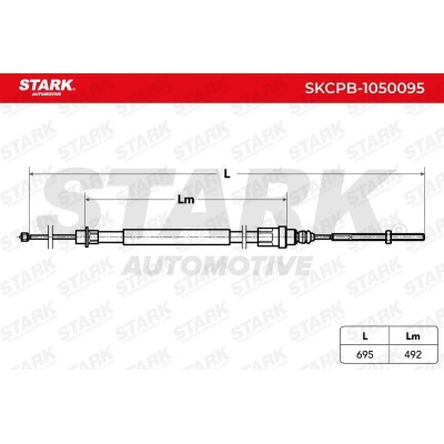 Linka Hamulca Ręcznego Stark SKCPB-1050095 SKCPB-1050095 - foto 6