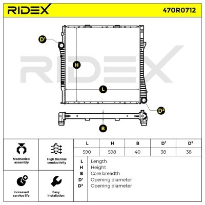 Chłodnica RIDEX 470R0712 470R0712 - foto 5