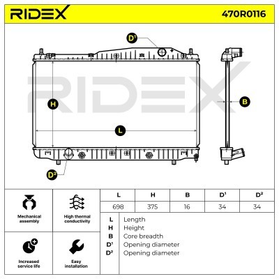 Chłodnica RIDEX 470R0116 470R0116 - foto 4
