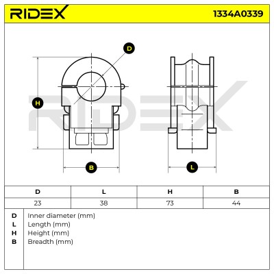 Tuleja Stabilizatora RIDEX 1334A0339 1334A0339 - foto 5