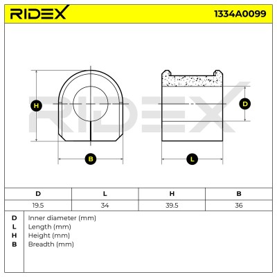 Tuleja Stabilizatora RIDEX 1334A0099 1334A0099 - foto 5