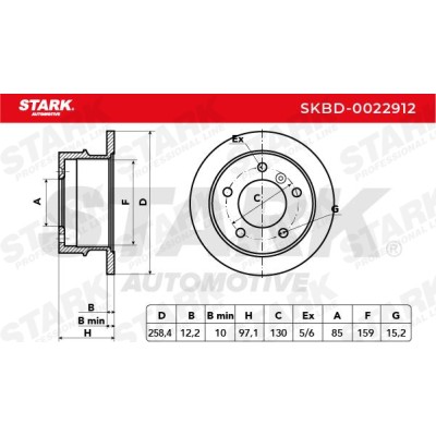 Tarcza hamulcowa Stark SKBD-0022912 SKBD-0022912 - foto 5