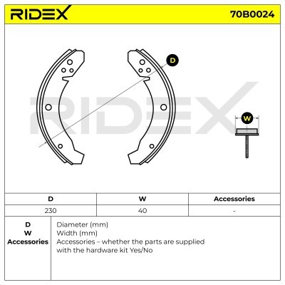 Klocki hamulcowe RIDEX 70B0024 70B0024 - foto 5