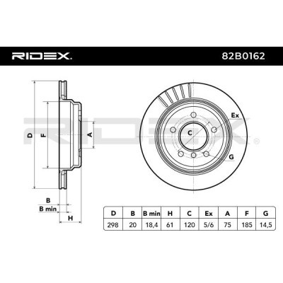 Tarcza hamulcowa RIDEX 82B0162 82B0162 - foto 3