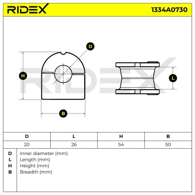 Tuleja Stabilizatora RIDEX 1334A0730 1334A0730 - foto 6
