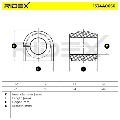 Tuleja Stabilizatora RIDEX 1334A0650 1334A0650 - foto 6