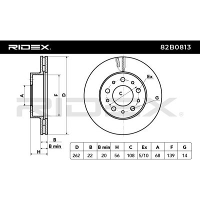 Tarcza hamulcowa RIDEX 82B0813 82B0813 - foto 4