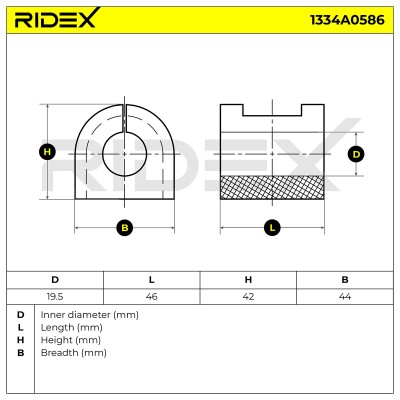 Tuleja Stabilizatora RIDEX 1334A0586 1334A0586 - foto 6