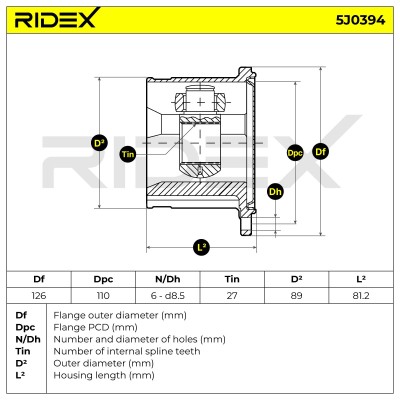 Przegub RIDEX 5J0394 5J0394 - foto 7