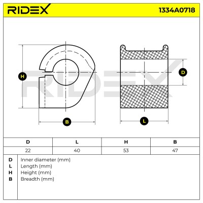 Tuleja Stabilizatora RIDEX 1334A0718 1334A0718 - foto 6
