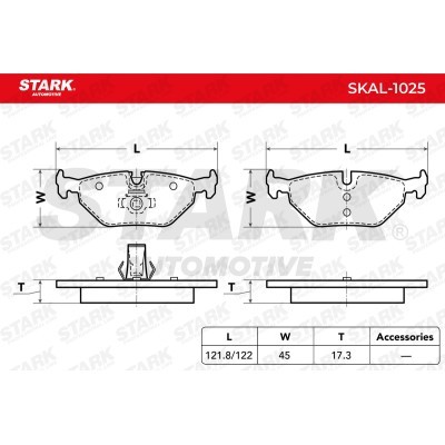 Klocki hamulcowe Stark SKAL-1025 SKAL-1025 - foto 6