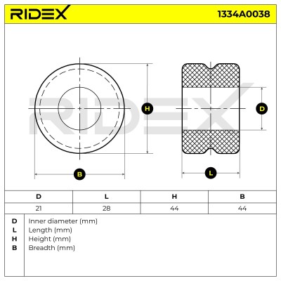 Tuleja Stabilizatora RIDEX 1334A0038 1334A0038 - foto 5