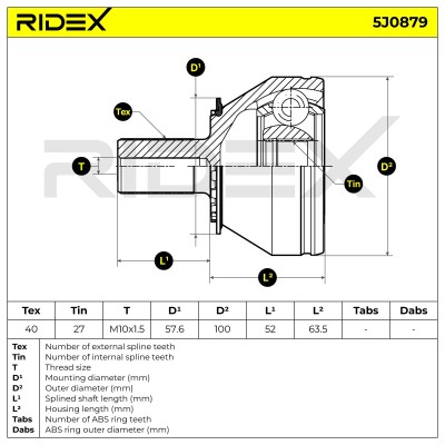 Przegub RIDEX 5J0879 5J0879 - foto 6